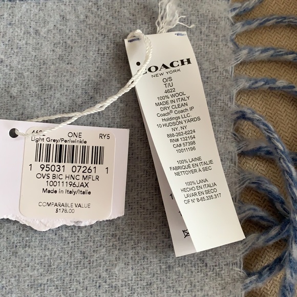 Woman COACH shawl/scarf - Picture 7 of 7